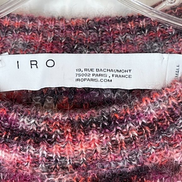 IRO Sweater Pink Black Boxy XS - Picture 7 of 11